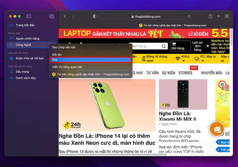 Cách sử dụng nhóm Tab trên Safari macOS Monterey Cách sử dụng nhóm Tab trên Safari macOS Monterey