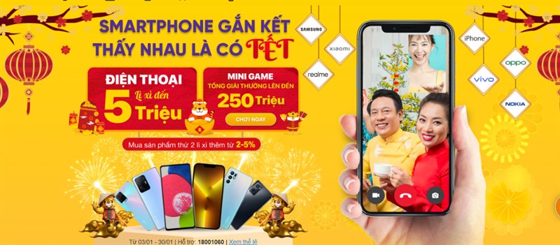 Smartphone gắn kết - Thấy nhau là có Tết