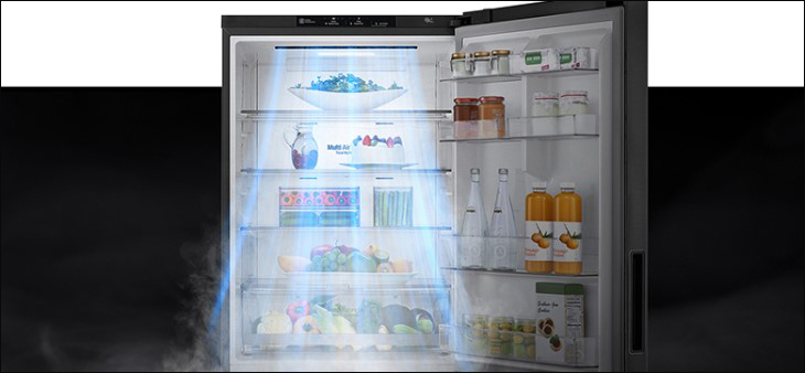 Tủ lạnh LG Inverter tốt không? Có nên mua tủ lạnh LG Inverter không? > Công nghệ Door Cooling+