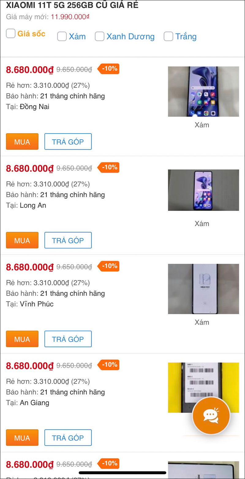 Giá Xiaomi 11T 5G cũ hiện tại quá tốt luôn, tham khảo và sắm ngay Giá Xiaomi 11T 5G cũ hiện tại quá tốt luôn, tham khảo và sắm ngay