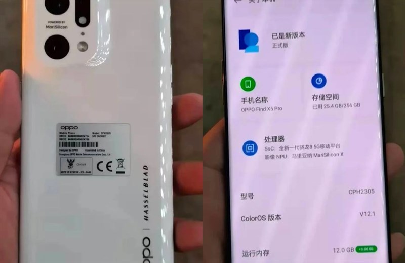 Ảnh chụp thực tế OPPO Find X5 Pro xuất hiện