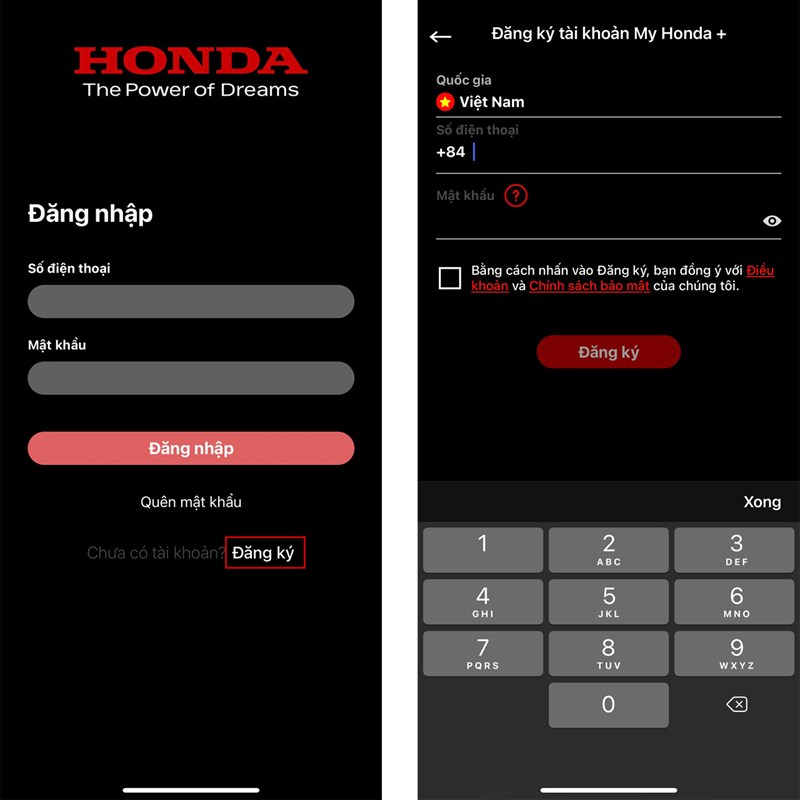 Cách sử dụng My Honda+ Cách sử dụng My Honda+