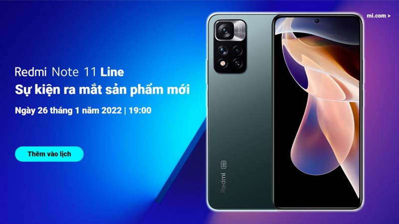 Xiaomi ấn định ngày ra mắt dòng Redmi Note 11 trên thị trường toàn cầu Xiaomi ấn định ngày ra mắt dòng Redmi Note 11 trên thị trường toàn cầu