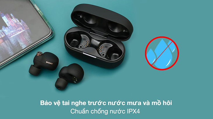 Kinh nghiệm chọn mua tai nghe không dây tốt và phù hợp nhu cầu > Tai nghe True Wireless Sony WF-1000XM4