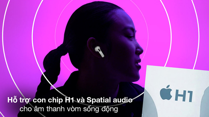 Kinh nghiệm chọn mua tai nghe không dây tốt và phù hợp nhu cầu > Tai nghe Bluetooth AirPods 3 Apple MME73 Trắng