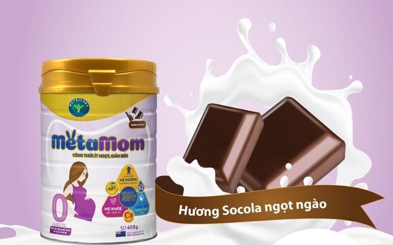 Sữa bột Nutricare MetaMom hương socola