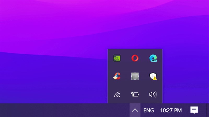 Cách hiển thị icon trên thanh Taskbar