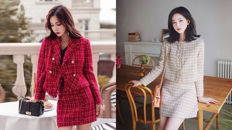 Váy Dạ Tweed Hồng giá rẻ Tháng 3,2024|BigGo Việt Nam