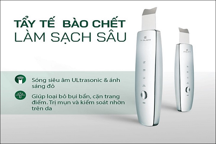 Máy massage đẩy tinh chất và tẩy tế bào chết Dr.Glatt ULTRAS 2.0