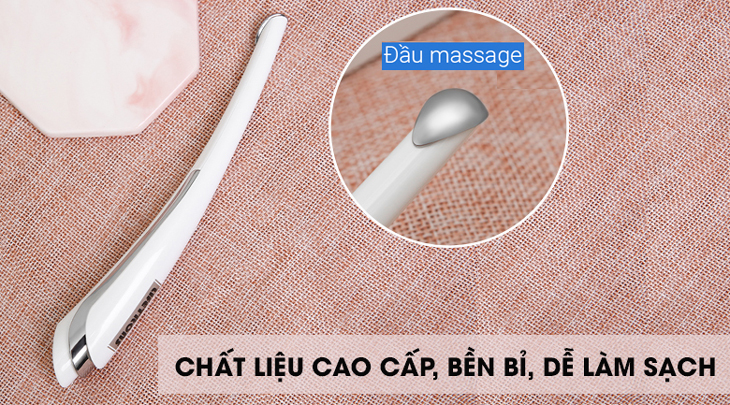 Máy massage chống lão hóa và trị liệu mắt Lifetrons EM-700 được trang bị đầu massage bằng thép không gỉ và thân máy bằng nhựa ABS bền bỉ.
