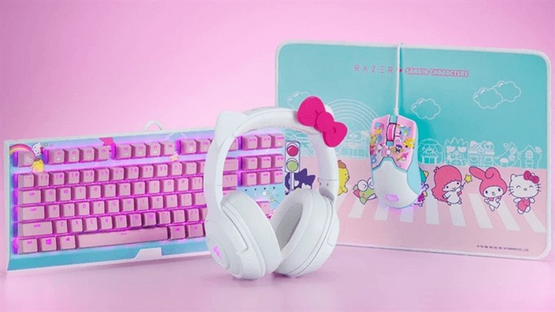 Dòng Razer X Hello Kitty mới có những sản phẩm rất dễ thương