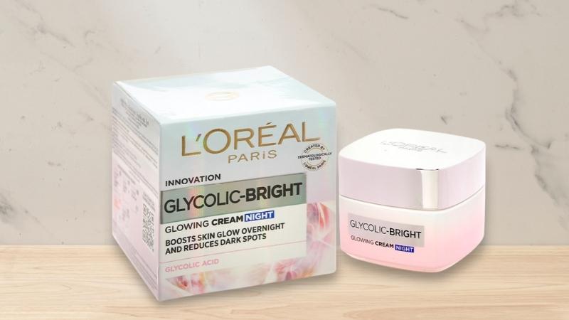 L'Oreal Glycolic-Bright Glowing Cream Night