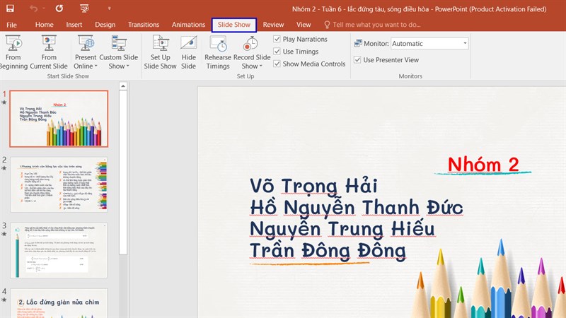 Hướng dẫn cách trình chiếu 1 slide bất kỳ trong PowerPoint siêu dễ