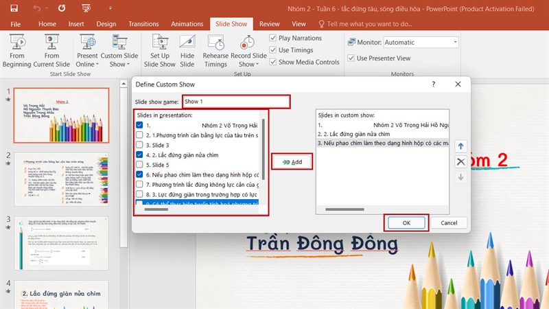 Cách trình chiếu slide bất kỳ trong PowerPoint