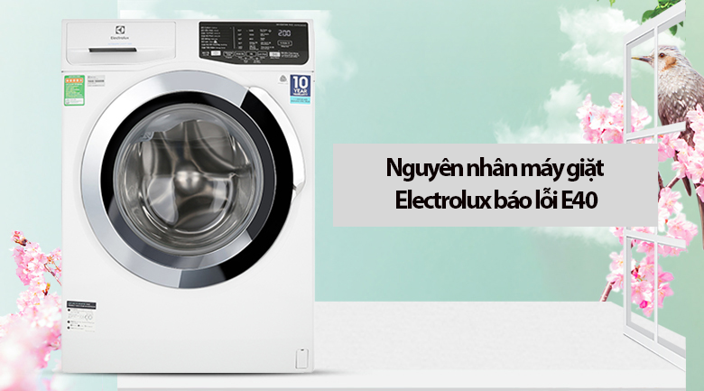 Nguyên nhân máy giặt Electrolux báo lỗi E40