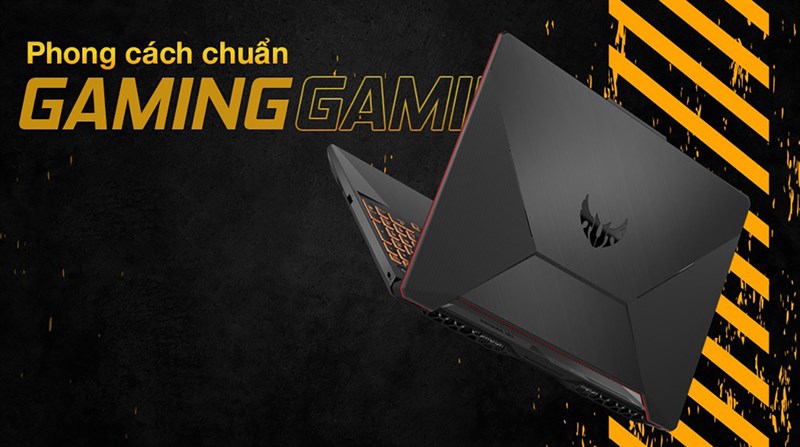 ASUS TUF Gaming FX506LH sở hữu vẻ ngoài ấn tượng thể hiện nét mạnh mẽ. Nguồn: ASUS.