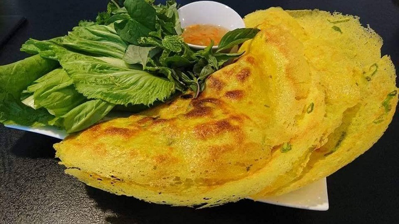 Bánh xèo chay thơm lừng