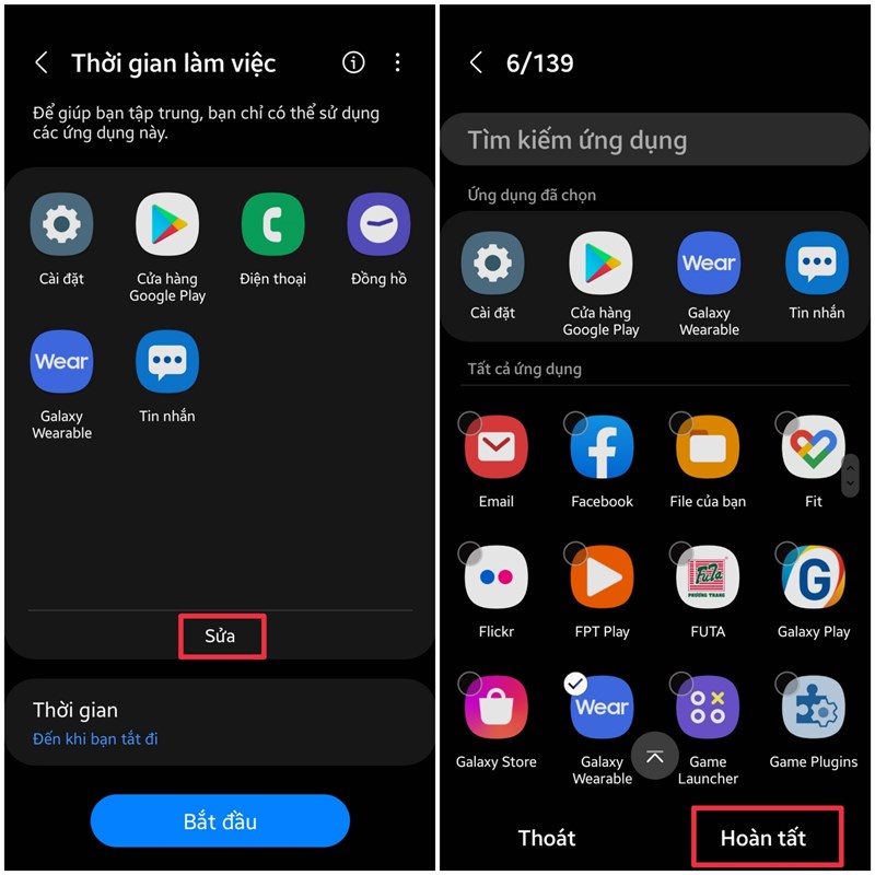 Cách bật chế độ tập trung Focus Mode trên điện thoại Samsung