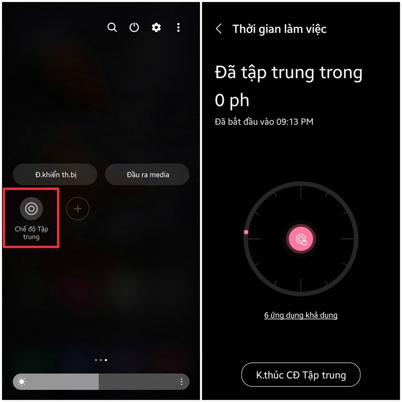 Cách bật chế độ tập trung Focus Mode trên điện thoại Samsung