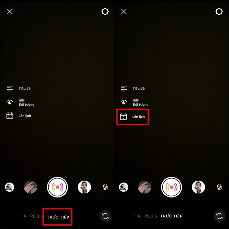 Lên lịch livestream trên Instagram