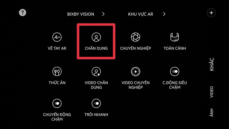 Cách chụp chân dung trên điện thoại Samsung