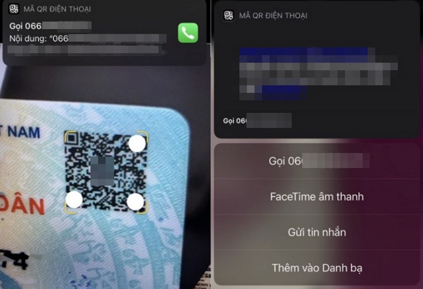 Quét mã QR qua camera trên iPhone