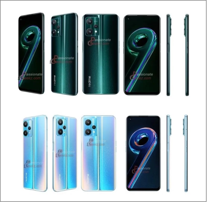 Hình ảnh các màu sắc Realme 9 Pro 5G chính thức lộ diện