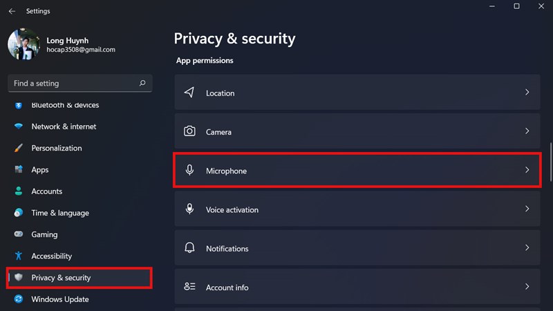 cách sửa lỗi micro không hoạt động trên Windows 11