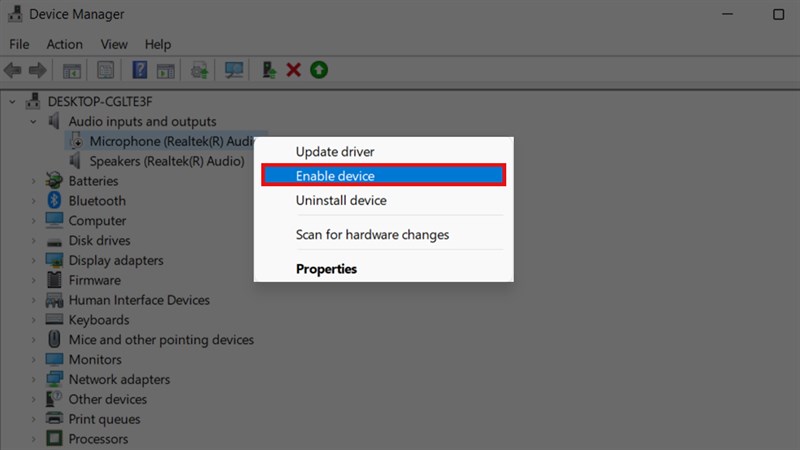 cách sửa lỗi micro không hoạt động trên Windows 11