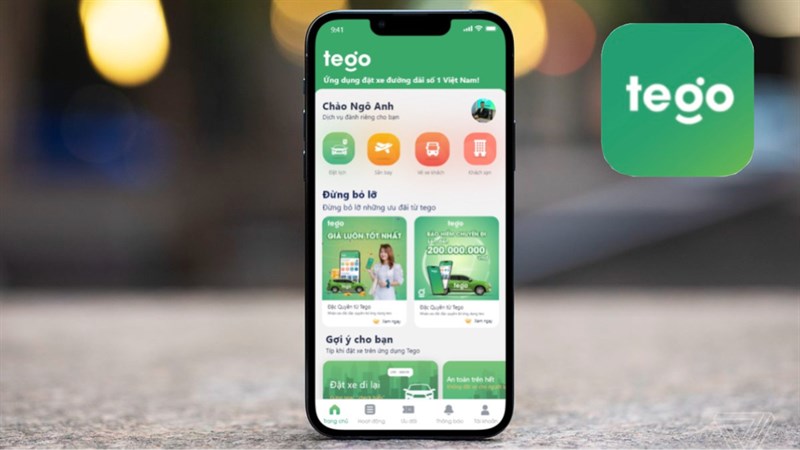 Cách đặt xe đường dài trên ứng dụng Tego