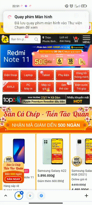 Thao tác vuốt Thao tác vuốt