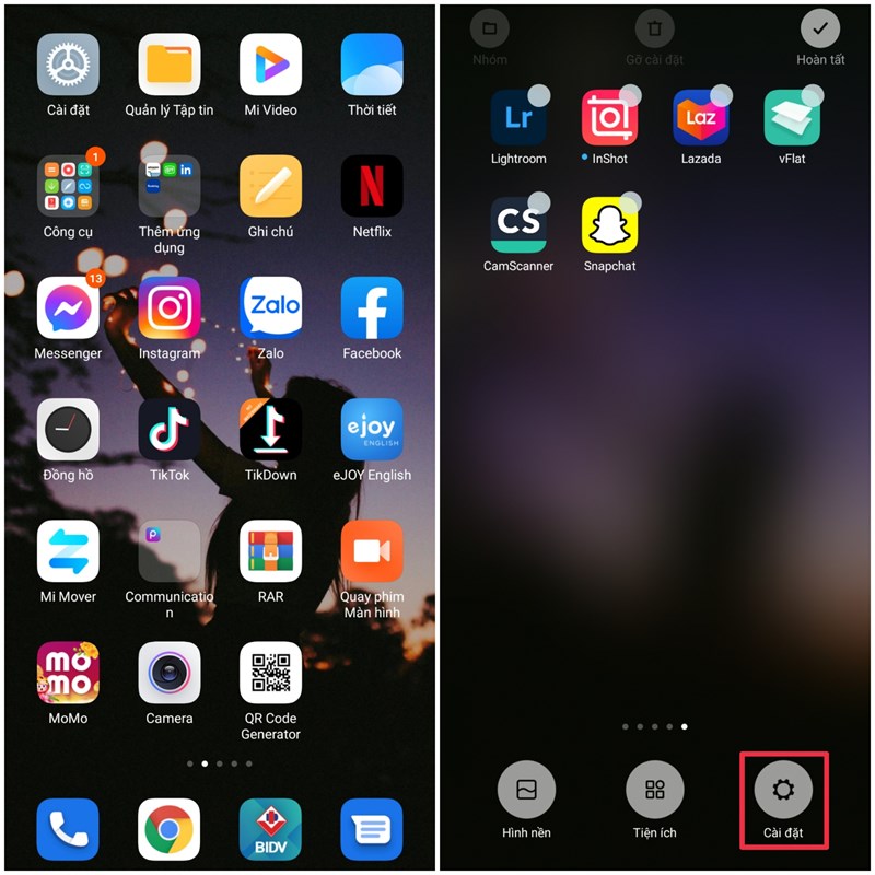Cách thay đổi hiệu ứng chuyển tiếp trên màn hình chờ MIUI 12.5