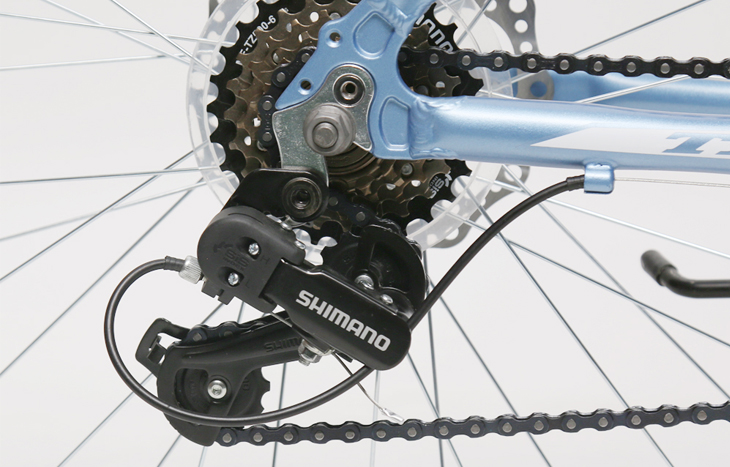 Các dòng xe đạp Txed được trang bị bộ truyền động Shimano hỗ trợ chuyển động mượt mà