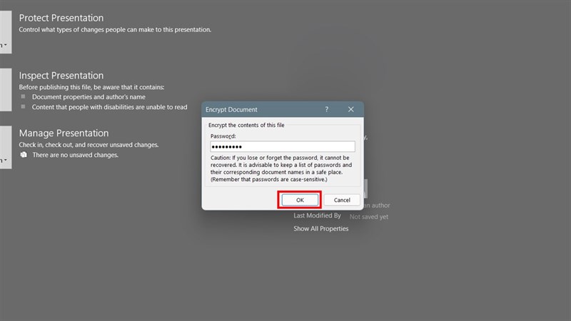 Cách đặt mật khẩu cho file PowerPoint