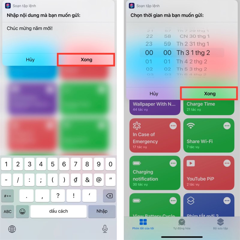 Cách hẹn giờ gửi tin nhắn trên iPhone