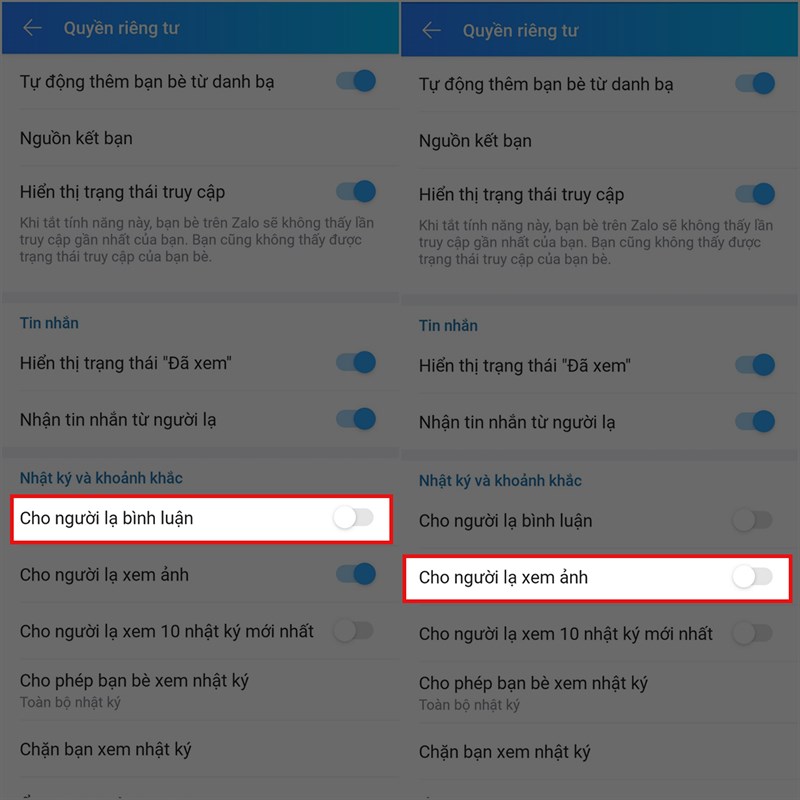 Cách chặn người lạ bình luận bài viết trên Zalo