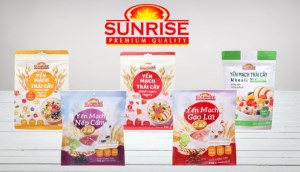 Với yến mạch, bột ngũ cốc Sunrise cho bữa sáng năng lượng, đầy dinh dưỡng