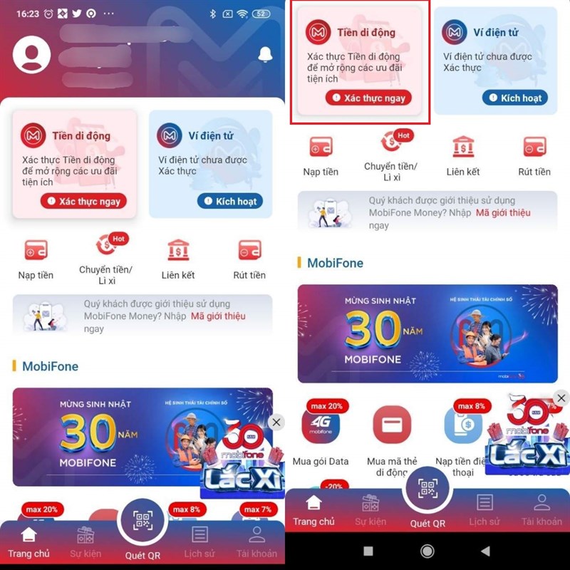 Cách đăng ký Mobile Money MobiFone