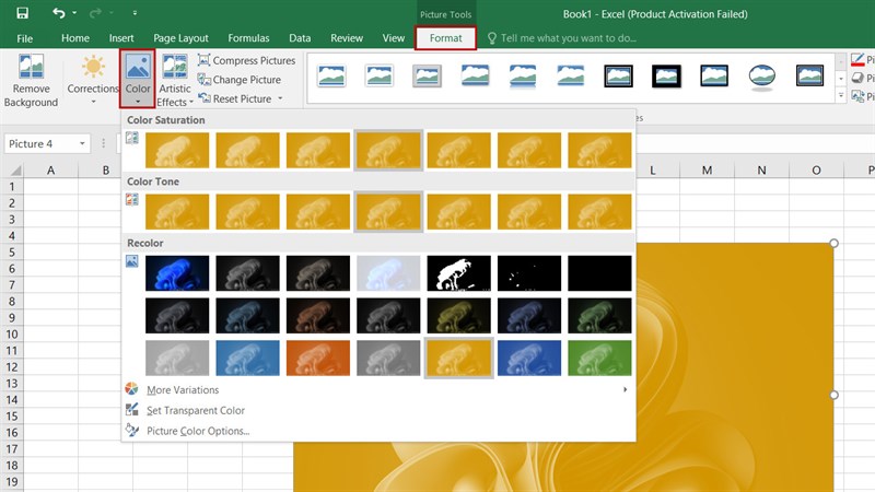 Hướng dẫn chỉnh sửa ảnh trong Excel Hướng dẫn chỉnh sửa ảnh trong Excel
