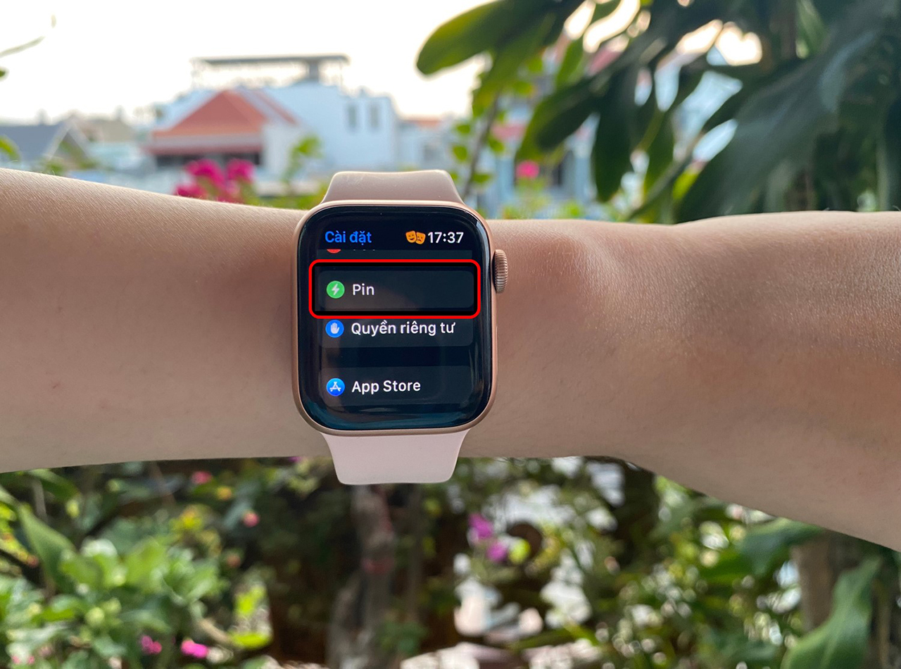 Kiểm tra tình trạng pin Apple Watch