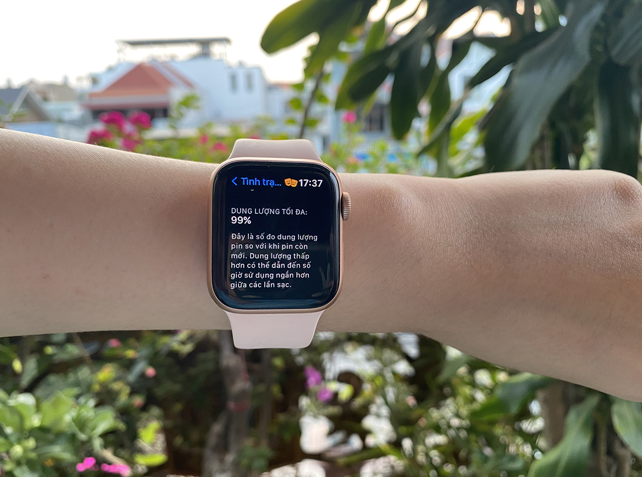 Kiểm tra tình trạng pin Apple Watch