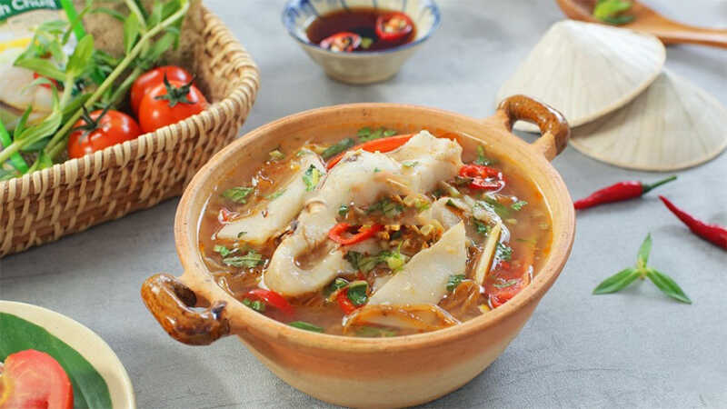 Canh cá diêu hồng nấu măng chua