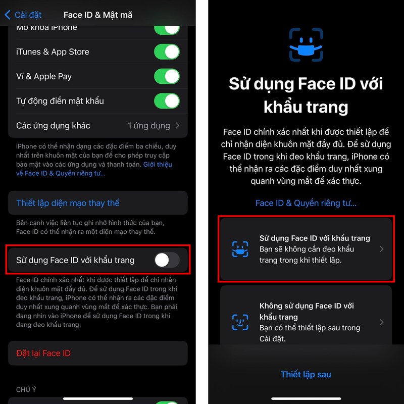 Cách cài Face ID khi đeo khẩu trang: Hướng dẫn chi tiết cho iPhone