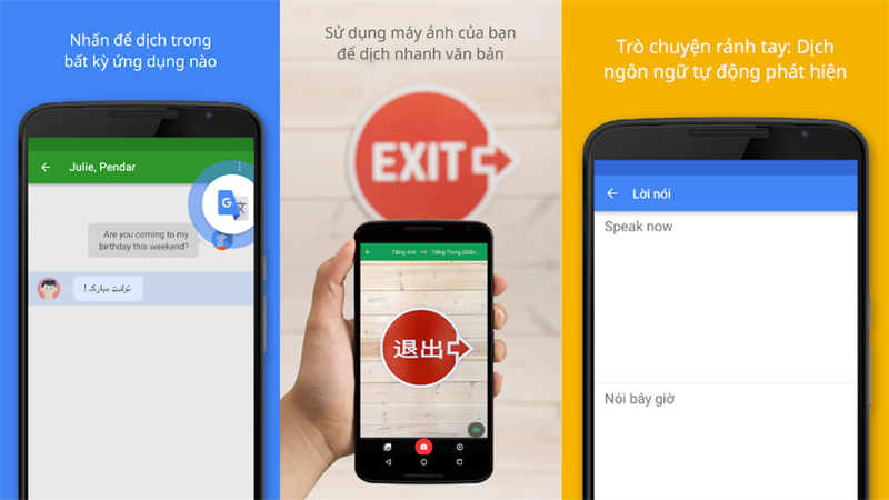 Mốt số tiện ích trên app Google Translate