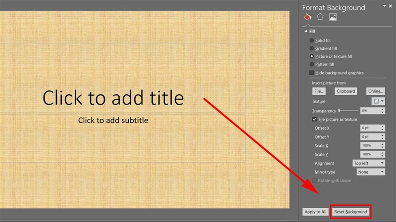 Cách thay đổi Đổi background trong PowerPoint Nhanh chóng và đơn giản