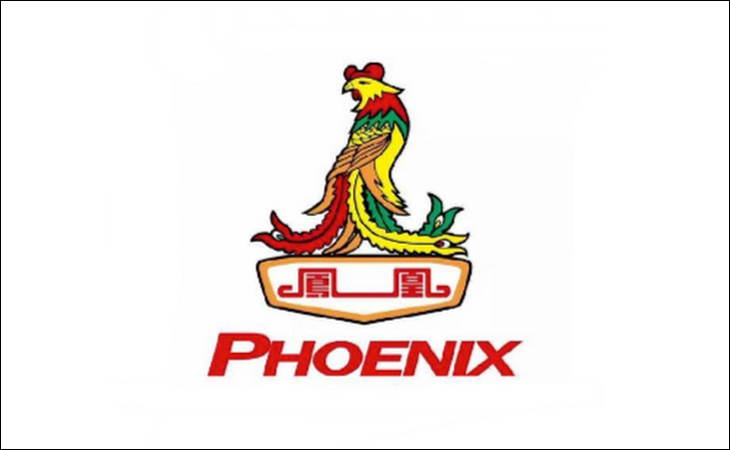 Logo thương hiệu xe đạp Phoenix có hình phượng hoàng