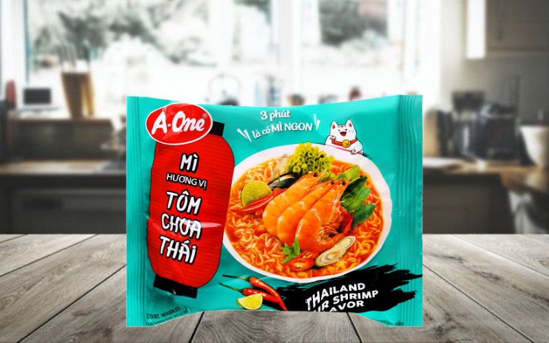 Mì A-One tôm chua Thái