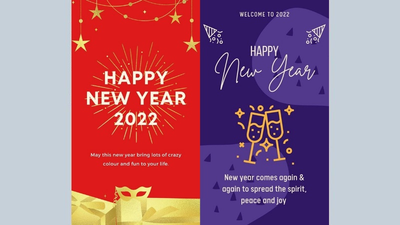 Hình nền Happy New Year 2022 cho những bạn thích tiếng Anh