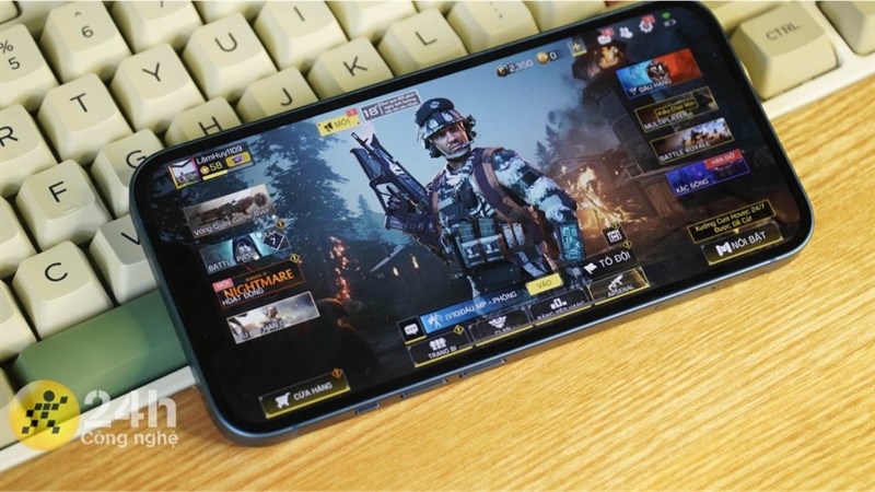 Với con chip mạnh mẽ trên iPhone 13 cho bạn vi vu chiến game