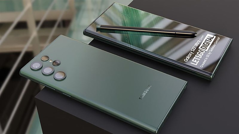 Galaxy S22 Ultra màu xanh